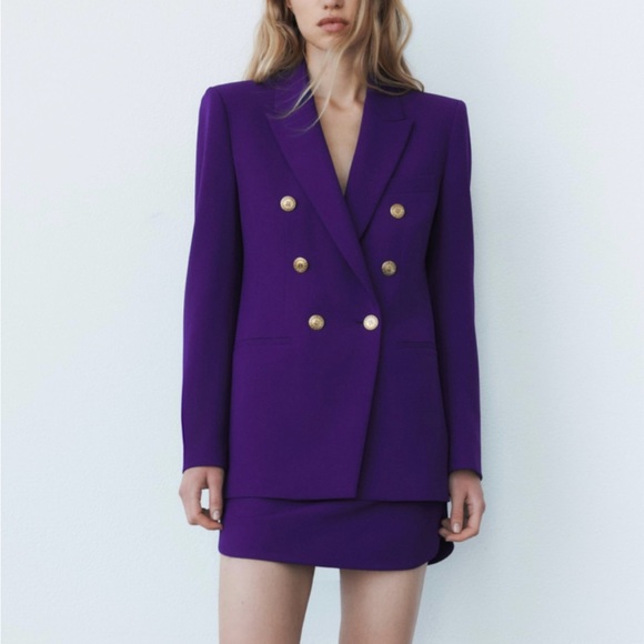 zara limited edition purple blazer - Picture 4 of 6